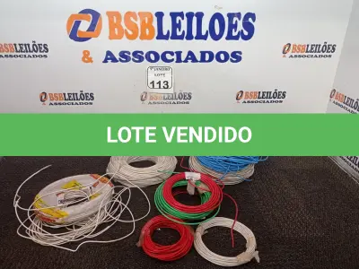 LOTE 113 - 01 LOTE C/VÁRIOS ROLOS DE FIO INCOMPLETOS MODELOS DIVERSOS. (NO ESTADO) ATENÇÃO! FAZER A VISITAÇÃO ANTES DE ARREMATAR, NÃO SABEMOS SE FUNCIONA. LEILÃO NÃO TEM GARANTIA E NEM DEVOLUÇÃO, SUJEITO A POSSÍVEIS AVARIAS VISÍVEIS/OCULTAS E/OU AUSÊNCIA DE COMPONENTES.