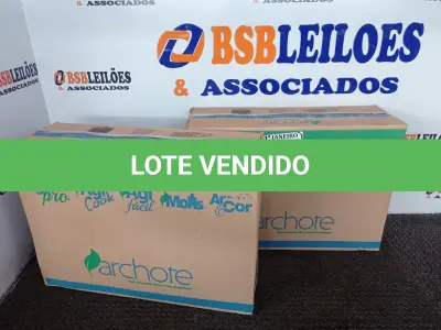 LOTE 246 - 02 CAIXAS DE ÁGUA SANITÁRIA C/03 UNIDADES EM CADA CAIXA 5L EM CADA GALÃO. (NO ESTADO) ATENÇÃO! FAZER A VISITAÇÃO ANTES DE ARREMATAR, NÃO SABEMOS SE FUNCIONA. LEILÃO NÃO TEM GARANTIA E NEM DEVOLUÇÃO, SUJEITO A POSSÍVEIS AVARIAS VISÍVEIS/OCULTAS E/OU AUSÊNCIA DE COMPONENTES.