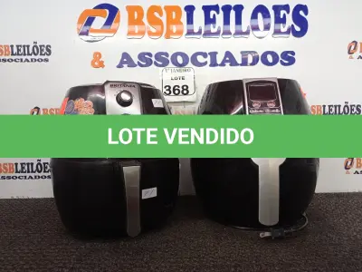 LOTE 368 - 02 AIR FRYES MARCAS BRITÂNIA E BCP. (NO ESTADO) ATENÇÃO! FAZER A VISITAÇÃO ANTES DE ARREMATAR, NÃO SABEMOS SE FUNCIONA. LEILÃO NÃO TEM GARANTIA E NEM DEVOLUÇÃO, SUJEITO A POSSÍVEIS AVARIAS VISÍVEIS/OCULTAS E/OU AUSÊNCIA DE COMPONENTES.
