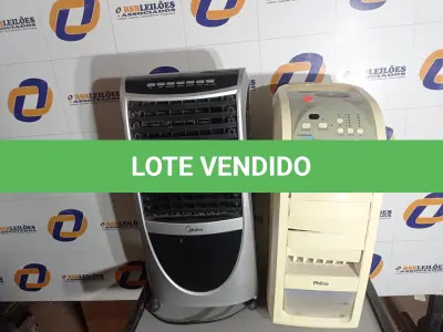LOTE 384 - 02 CLIMATIZADORES MARCA PHILCO E MIDEA. (NO ESTADO) ATENÇÃO! FAZER A VISITAÇÃO ANTES DE ARREMATAR, NÃO SABEMOS SE FUNCIONA. LEILÃO NÃO TEM GARANTIA E NEM DEVOLUÇÃO, SUJEITO A POSSÍVEIS AVARIAS VISÍVEIS/OCULTAS E/OU AUSÊNCIA DE COMPONENTES.