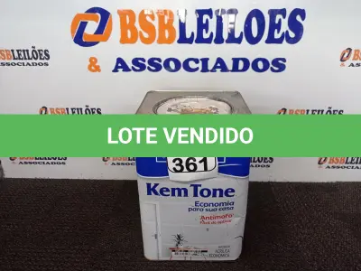 LOTE 361 - 01 LATA DE TINTA ACRÍLICA NA COR VERMELHO 18L MARCA SHERWIN WILLIANS. (NO ESTADO) ATENÇÃO! FAZER A VISITAÇÃO ANTES DE ARREMATAR, NÃO SABEMOS SE FUNCIONA. LEILÃO NÃO TEM GARANTIA E NEM DEVOLUÇÃO, SUJEITO A POSSÍVEIS AVARIAS VISÍVEIS/OCULTAS E/OU AUSÊNCIA DE COMPONENTES.