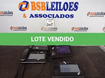 LOTE 347 - 05 APARELHOS TELEFÔNICOS TELA TOUCH MARCA GRANDSTREAM INCOMPLETO. (NO ESTADO) ATENÇÃO! FAZER A VISITAÇÃO ANTES DE ARREMATAR, NÃO SABEMOS SE FUNCIONA. LEILÃO NÃO TEM GARANTIA E NEM DEVOLUÇÃO, SUJEITO A POSSÍVEIS AVARIAS VISÍVEIS/OCULTAS E/OU AUSÊNCIA DE COMPONENTES.