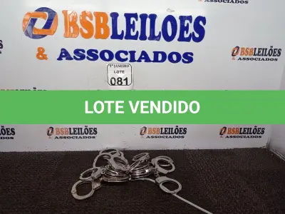 LOTE 081 - 10 ALGEMAS DE FERRO. (NO ESTADO) ATENÇÃO! FAZER A VISITAÇÃO ANTES DE ARREMATAR, NÃO SABEMOS SE FUNCIONA. LEILÃO NÃO TEM GARANTIA E NEM DEVOLUÇÃO, SUJEITO A POSSÍVEIS AVARIAS VISÍVEIS/OCULTAS E/OU AUSÊNCIA DE COMPONENTES.
