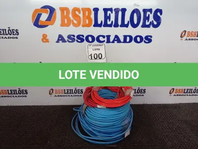 LOTE 100 - 01 LOTE C/VÁRIOS ROLOS DE FIO INCOMPLETOS MODELOS DIVERSOS. (NO ESTADO) ATENÇÃO! FAZER A VISITAÇÃO ANTES DE ARREMATAR, NÃO SABEMOS SE FUNCIONA. LEILÃO NÃO TEM GARANTIA E NEM DEVOLUÇÃO, SUJEITO A POSSÍVEIS AVARIAS VISÍVEIS/OCULTAS E/OU AUSÊNCIA DE COMPONENTES.