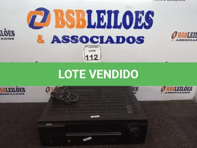 LOTE 112 - 01 RECEIVER MARCA AVR-390 MARCA DENON. (NO ESTADO) ATENÇÃO! FAZER A VISITAÇÃO ANTES DE ARREMATAR, NÃO SABEMOS SE FUNCIONA. LEILÃO NÃO TEM GARANTIA E NEM DEVOLUÇÃO, SUJEITO A POSSÍVEIS AVARIAS VISÍVEIS/OCULTAS E/OU AUSÊNCIA DE COMPONENTES.