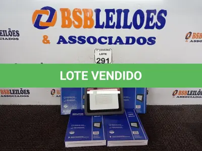 LOTE 291 - 05 REFLETORES DE LED AMBIENTE EXTERNO 100W CADA (NOVO). (NO ESTADO) ATENÇÃO! FAZER A VISITAÇÃO ANTES DE ARREMATAR, NÃO SABEMOS SE FUNCIONA. LEILÃO NÃO TEM GARANTIA E NEM DEVOLUÇÃO, SUJEITO A POSSÍVEIS AVARIAS VISÍVEIS/OCULTAS E/OU AUSÊNCIA DE COMPONENTES.