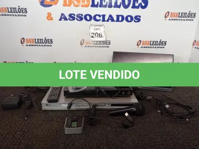 LOTE 206 - 01 MONITOR PORTÁTIL MARCA ARZOPA, 01 LEITOR BIOMÉTRICO E 01 MICROFONE. (NO ESTADO) ATENÇÃO! FAZER A VISITAÇÃO ANTES DE ARREMATAR, NÃO SABEMOS SE FUNCIONA. LEILÃO NÃO TEM GARANTIA E NEM DEVOLUÇÃO, SUJEITO A POSSÍVEIS AVARIAS VISÍVEIS/OCULTAS E/OU AUSÊNCIA DE COMPONENTES.