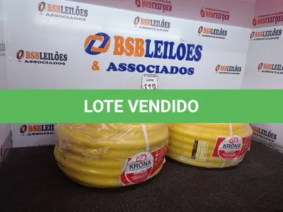 LOTE 119 - 02 ROLOS DE ELETRODUTO FLEXÍVEL CORRUGADO DE PVC MARCA KRONA. (NOVO) (NO ESTADO) ATENÇÃO! FAZER A VISITAÇÃO ANTES DE ARREMATAR, NÃO SABEMOS SE FUNCIONA. LEILÃO NÃO TEM GARANTIA E NEM DEVOLUÇÃO, SUJEITO A POSSÍVEIS AVARIAS VISÍVEIS/OCULTAS E/OU AUSÊNCIA DE COMPONENTES.
