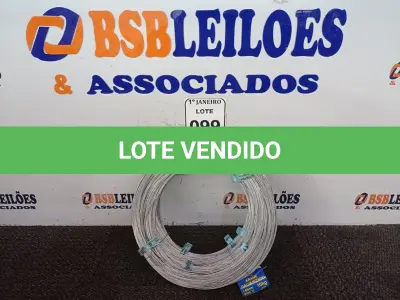 LOTE 099 - 01 LOTE C/VÁRIOS ARAMES GALVANIZADOS 1,65MM (NOVO). (NO ESTADO) ATENÇÃO! FAZER A VISITAÇÃO ANTES DE ARREMATAR, NÃO SABEMOS SE FUNCIONA. LEILÃO NÃO TEM GARANTIA E NEM DEVOLUÇÃO, SUJEITO A POSSÍVEIS AVARIAS VISÍVEIS/OCULTAS E/OU AUSÊNCIA DE COMPONENTES.