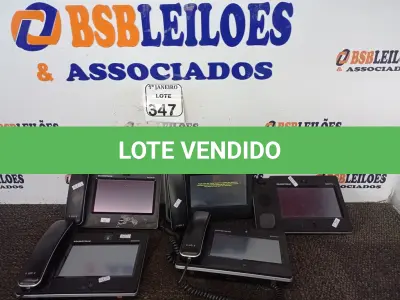 LOTE 347 - 05 APARELHOS TELEFÔNICOS TELA TOUCH MARCA GRANDSTREAM INCOMPLETO. (NO ESTADO) ATENÇÃO! FAZER A VISITAÇÃO ANTES DE ARREMATAR, NÃO SABEMOS SE FUNCIONA. LEILÃO NÃO TEM GARANTIA E NEM DEVOLUÇÃO, SUJEITO A POSSÍVEIS AVARIAS VISÍVEIS/OCULTAS E/OU AUSÊNCIA DE COMPONENTES.