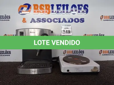 LOTE 349 - 01 FOGÃO DE INDUÇÃO 01 BOCA MARCA ELECTROLUX E 01 CAFETEIRA MARCA PHILCO. (NO ESTADO) ATENÇÃO! FAZER A VISITAÇÃO ANTES DE ARREMATAR, NÃO SABEMOS SE FUNCIONA. LEILÃO NÃO TEM GARANTIA E NEM DEVOLUÇÃO, SUJEITO A POSSÍVEIS AVARIAS VISÍVEIS/OCULTAS E/OU AUSÊNCIA DE COMPONENTES.
