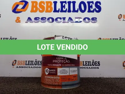 LOTE 167 - 01 LATA DE TINTA ESMALTE SINTÉTICO 3,2L BRILHANTE MARROM. (NOVO) (NO ESTADO) ATENÇÃO! FAZER A VISITAÇÃO ANTES DE ARREMATAR, NÃO SABEMOS SE FUNCIONA. LEILÃO NÃO TEM GARANTIA E NEM DEVOLUÇÃO, SUJEITO A POSSÍVEIS AVARIAS VISÍVEIS/OCULTAS E/OU AUSÊNCIA DE COMPONENTES.