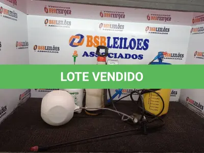 LOTE 107 - 02 BOMBAS DE BATER VENENO, 01 PULVERIZADOR MARCA TRAP E 01 BOIA PARA CAIXA D’ÁGUA MARCA DECA DE 1 E ¼. (NO ESTADO) ATENÇÃO! FAZER A VISITAÇÃO ANTES DE ARREMATAR, NÃO SABEMOS SE FUNCIONA. LEILÃO NÃO TEM GARANTIA E NEM DEVOLUÇÃO, SUJEITO A POSSÍVEIS AVARIAS VISÍVEIS/OCULTAS E/OU AUSÊNCIA DE COMPONENTES.