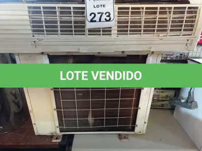 LOTE 273 - 01 CONDENSADORA E 01 EVAPORADORA MARCA YORK 9000BTU. (NO ESTADO) ATENÇÃO! FAZER A VISITAÇÃO ANTES DE ARREMATAR, NÃO SABEMOS SE FUNCIONA. LEILÃO NÃO TEM GARANTIA E NEM DEVOLUÇÃO, SUJEITO A POSSÍVEIS AVARIAS VISÍVEIS/OCULTAS E/OU AUSÊNCIA DE COMPONENTES.