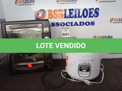 LOTE 331 - 02 FORNOS ELÉTRICOS MARCAS ELGIN E BLACK E DECKER E 01 PANELA ELÉTRICA MARCA BRITÂNIA. (NO ESTADO) ATENÇÃO! FAZER A VISITAÇÃO ANTES DE ARREMATAR, NÃO SABEMOS SE FUNCIONA. LEILÃO NÃO TEM GARANTIA E NEM DEVOLUÇÃO, SUJEITO A POSSÍVEIS AVARIAS VISÍVEIS/OCULTAS E/OU AUSÊNCIA DE COMPONENTES.