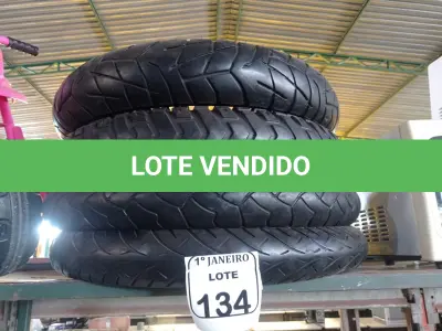 LOTE 134 - 04 PNEUS DE MOTO USADOS, SENDO 02 90/90 ARO 21, 01 120/70 ARO 19 E 01 100/90 ARO 19. (NO ESTADO) ATENÇÃO! FAZER A VISITAÇÃO ANTES DE ARREMATAR, NÃO SABEMOS SE FUNCIONA. LEILÃO NÃO TEM GARANTIA E NEM DEVOLUÇÃO, SUJEITO A POSSÍVEIS AVARIAS VISÍVEIS/OCULTAS E/OU AUSÊNCIA DE COMPONENTES.