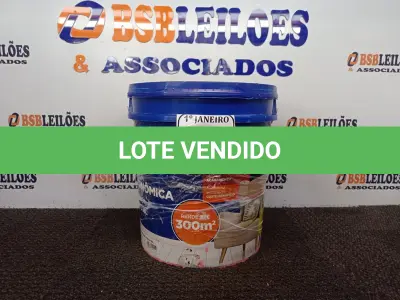 LOTE 281 - 01 GALÃO DE TINTA PARA INTERIOR QUALITEX 18L RENDE ATÉ 300M. (NO ESTADO) ATENÇÃO! FAZER A VISITAÇÃO ANTES DE ARREMATAR, NÃO SABEMOS SE FUNCIONA. LEILÃO NÃO TEM GARANTIA E NEM DEVOLUÇÃO, SUJEITO A POSSÍVEIS AVARIAS VISÍVEIS/OCULTAS E/OU AUSÊNCIA DE COMPONENTES.