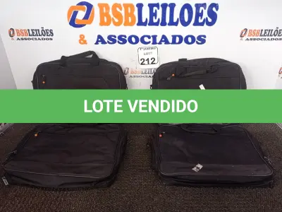 LOTE 212 - 04 PASTAS P/NOTEBOOK. (NO ESTADO) ATENÇÃO! FAZER A VISITAÇÃO ANTES DE ARREMATAR, NÃO SABEMOS SE FUNCIONA. LEILÃO NÃO TEM GARANTIA E NEM DEVOLUÇÃO, SUJEITO A POSSÍVEIS AVARIAS VISÍVEIS/OCULTAS E/OU AUSÊNCIA DE COMPONENTES.
