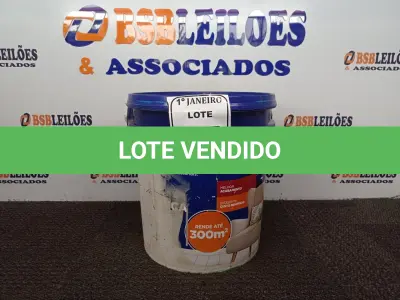 LOTE 375 - 01 GALÃO DE TINTA PARA INTERIOR QUALITEX 18L RENDE ATÉ 300M. (NO ESTADO) ATENÇÃO! FAZER A VISITAÇÃO ANTES DE ARREMATAR, NÃO SABEMOS SE FUNCIONA. LEILÃO NÃO TEM GARANTIA E NEM DEVOLUÇÃO, SUJEITO A POSSÍVEIS AVARIAS VISÍVEIS/OCULTAS E/OU AUSÊNCIA DE COMPONENTES.