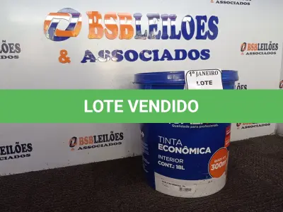 LOTE 373 - 01 GALÃO DE TINTA PARA INTERIOR QUALITEX 18L RENDE ATÉ 300M. (NO ESTADO) ATENÇÃO! FAZER A VISITAÇÃO ANTES DE ARREMATAR, NÃO SABEMOS SE FUNCIONA. LEILÃO NÃO TEM GARANTIA E NEM DEVOLUÇÃO, SUJEITO A POSSÍVEIS AVARIAS VISÍVEIS/OCULTAS E/OU AUSÊNCIA DE COMPONENTES.