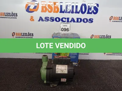 LOTE 096 - 01 MOTOBOMBA CENTRIFUGA SILENCIOSA MODELO BC-98 MARCA SCHNEIDER. (NO ESTADO) ATENÇÃO! FAZER A VISITAÇÃO ANTES DE ARREMATAR, NÃO SABEMOS SE FUNCIONA. LEILÃO NÃO TEM GARANTIA E NEM DEVOLUÇÃO, SUJEITO A POSSÍVEIS AVARIAS VISÍVEIS/OCULTAS E/OU AUSÊNCIA DE COMPONENTES.