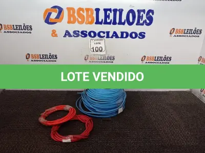 LOTE 100 - 01 LOTE C/VÁRIOS ROLOS DE FIO INCOMPLETOS MODELOS DIVERSOS. (NO ESTADO) ATENÇÃO! FAZER A VISITAÇÃO ANTES DE ARREMATAR, NÃO SABEMOS SE FUNCIONA. LEILÃO NÃO TEM GARANTIA E NEM DEVOLUÇÃO, SUJEITO A POSSÍVEIS AVARIAS VISÍVEIS/OCULTAS E/OU AUSÊNCIA DE COMPONENTES.