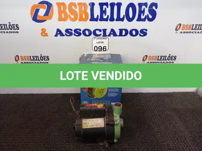 LOTE 096 - 01 MOTOBOMBA CENTRIFUGA SILENCIOSA MODELO BC-98 MARCA SCHNEIDER. (NO ESTADO) ATENÇÃO! FAZER A VISITAÇÃO ANTES DE ARREMATAR, NÃO SABEMOS SE FUNCIONA. LEILÃO NÃO TEM GARANTIA E NEM DEVOLUÇÃO, SUJEITO A POSSÍVEIS AVARIAS VISÍVEIS/OCULTAS E/OU AUSÊNCIA DE COMPONENTES.