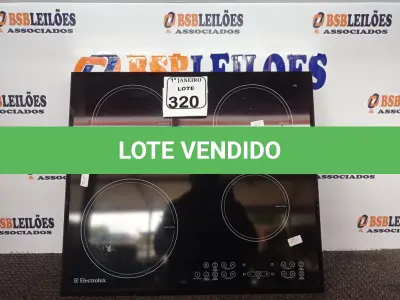 LOTE 320 - 01 FOGÃO DE INDUÇÃO 04 BOCAS MARCA ELECTROLUX. (NO ESTADO) ATENÇÃO! FAZER A VISITAÇÃO ANTES DE ARREMATAR, NÃO SABEMOS SE FUNCIONA. LEILÃO NÃO TEM GARANTIA E NEM DEVOLUÇÃO, SUJEITO A POSSÍVEIS AVARIAS VISÍVEIS/OCULTAS E/OU AUSÊNCIA DE COMPONENTES.