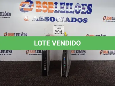 LOTE 304 - 02 MINIS CPU’S MARCA HP. (NO ESTADO) ATENÇÃO! FAZER A VISITAÇÃO ANTES DE ARREMATAR, NÃO SABEMOS SE FUNCIONA. LEILÃO NÃO TEM GARANTIA E NEM DEVOLUÇÃO, SUJEITO A POSSÍVEIS AVARIAS VISÍVEIS/OCULTAS E/OU AUSÊNCIA DE COMPONENTES.