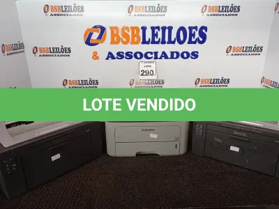 LOTE 290 - 03 IMPRESSORAS MARCAS LEXMARK E SAMSUNG. (NO ESTADO) ATENÇÃO! FAZER A VISITAÇÃO ANTES DE ARREMATAR, NÃO SABEMOS SE FUNCIONA. LEILÃO NÃO TEM GARANTIA E NEM DEVOLUÇÃO, SUJEITO A POSSÍVEIS AVARIAS VISÍVEIS/OCULTAS E/OU AUSÊNCIA DE COMPONENTES.