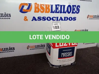 LOTE 103 - 01 CAIXA COM 20KG DE MASSA PREPARADORA DE SUPERFÍCIE MARCA LUZTOL.  (NO ESTADO) ATENÇÃO! FAZER A VISITAÇÃO ANTES DE ARREMATAR, NÃO SABEMOS SE FUNCIONA. LEILÃO NÃO TEM GARANTIA E NEM DEVOLUÇÃO, SUJEITO A POSSÍVEIS AVARIAS VISÍVEIS/OCULTAS E/OU AUSÊNCIA DE COMPONENTES.