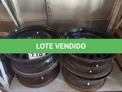LOTE 118 - 04 RODAS DE FERRO DA RENAULT ARO 15. (NO ESTADO) ATENÇÃO! FAZER A VISITAÇÃO ANTES DE ARREMATAR, NÃO SABEMOS SE FUNCIONA. LEILÃO NÃO TEM GARANTIA E NEM DEVOLUÇÃO, SUJEITO A POSSÍVEIS AVARIAS VISÍVEIS/OCULTAS E/OU AUSÊNCIA DE COMPONENTES.
