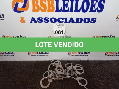 LOTE 081 - 10 ALGEMAS DE FERRO. (NO ESTADO) ATENÇÃO! FAZER A VISITAÇÃO ANTES DE ARREMATAR, NÃO SABEMOS SE FUNCIONA. LEILÃO NÃO TEM GARANTIA E NEM DEVOLUÇÃO, SUJEITO A POSSÍVEIS AVARIAS VISÍVEIS/OCULTAS E/OU AUSÊNCIA DE COMPONENTES.