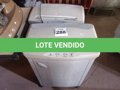 LOTE 288 - 02 FRAGMENTADORAS DE PAPEL MARCA KUTTER. (NO ESTADO) ATENÇÃO! FAZER A VISITAÇÃO ANTES DE ARREMATAR, NÃO SABEMOS SE FUNCIONA. LEILÃO NÃO TEM GARANTIA E NEM DEVOLUÇÃO, SUJEITO A POSSÍVEIS AVARIAS VISÍVEIS/OCULTAS E/OU AUSÊNCIA DE COMPONENTES.