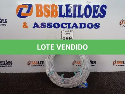LOTE 099 - 01 LOTE C/VÁRIOS ARAMES GALVANIZADOS 1,65MM (NOVO). (NO ESTADO) ATENÇÃO! FAZER A VISITAÇÃO ANTES DE ARREMATAR, NÃO SABEMOS SE FUNCIONA. LEILÃO NÃO TEM GARANTIA E NEM DEVOLUÇÃO, SUJEITO A POSSÍVEIS AVARIAS VISÍVEIS/OCULTAS E/OU AUSÊNCIA DE COMPONENTES.