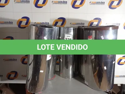 LOTE 276 - 05 LIXEIRAS EM INOX. (NO ESTADO) ATENÇÃO! FAZER A VISITAÇÃO ANTES DE ARREMATAR, NÃO SABEMOS SE FUNCIONA. LEILÃO NÃO TEM GARANTIA E NEM DEVOLUÇÃO, SUJEITO A POSSÍVEIS AVARIAS VISÍVEIS/OCULTAS E/OU AUSÊNCIA DE COMPONENTES.