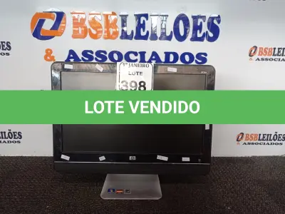 LOTE 398 - 01 ALLL IN ONE MARCA HP S/TECLADO S/MOUSE. (NO ESTADO) ATENÇÃO! FAZER A VISITAÇÃO ANTES DE ARREMATAR, NÃO SABEMOS SE FUNCIONA. LEILÃO NÃO TEM GARANTIA E NEM DEVOLUÇÃO, SUJEITO A POSSÍVEIS AVARIAS VISÍVEIS/OCULTAS E/OU AUSÊNCIA DE COMPONENTES.