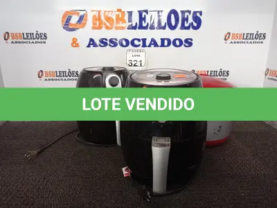 LOTE 321 - 02 AIR FRYERS MARCAS NELL E MALLORY E 01 PANELA ELÉTRICA MARCA BRITÂNIA. (NO ESTADO) ATENÇÃO! FAZER A VISITAÇÃO ANTES DE ARREMATAR, NÃO SABEMOS SE FUNCIONA. LEILÃO NÃO TEM GARANTIA E NEM DEVOLUÇÃO, SUJEITO A POSSÍVEIS AVARIAS VISÍVEIS/OCULTAS E/OU AUSÊNCIA DE COMPONENTES.