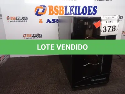LOTE 378 - 01 ADEGA MARCA CONTINENTAL. (NO ESTADO) ATENÇÃO! FAZER A VISITAÇÃO ANTES DE ARREMATAR, NÃO SABEMOS SE FUNCIONA. LEILÃO NÃO TEM GARANTIA E NEM DEVOLUÇÃO, SUJEITO A POSSÍVEIS AVARIAS VISÍVEIS/OCULTAS E/OU AUSÊNCIA DE COMPONENTES.