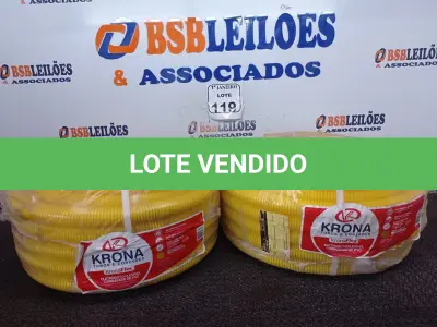 LOTE 119 - 02 ROLOS DE ELETRODUTO FLEXÍVEL CORRUGADO DE PVC MARCA KRONA. (NOVO) (NO ESTADO) ATENÇÃO! FAZER A VISITAÇÃO ANTES DE ARREMATAR, NÃO SABEMOS SE FUNCIONA. LEILÃO NÃO TEM GARANTIA E NEM DEVOLUÇÃO, SUJEITO A POSSÍVEIS AVARIAS VISÍVEIS/OCULTAS E/OU AUSÊNCIA DE COMPONENTES.