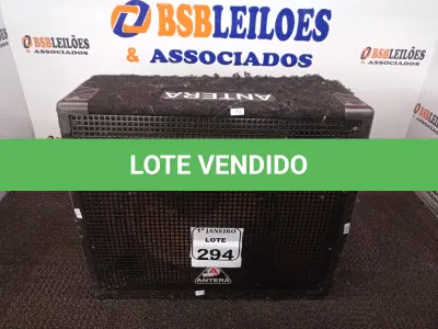LOTE 294 - 01 CAIXA DE SOM PASSIVA MARCA ANTERA. (NO ESTADO) ATENÇÃO! FAZER A VISITAÇÃO ANTES DE ARREMATAR, NÃO SABEMOS SE FUNCIONA. LEILÃO NÃO TEM GARANTIA E NEM DEVOLUÇÃO, SUJEITO A POSSÍVEIS AVARIAS VISÍVEIS/OCULTAS E/OU AUSÊNCIA DE COMPONENTES.