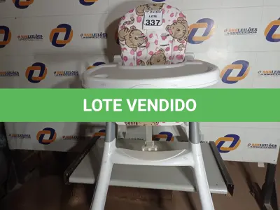 LOTE 337 - 01 CADEIRA DOBRÁVEL DE REFEIÇÃO INFANTIL MARCA GAZERANA E 02PORTÕES P/PETS. (NO ESTADO) ATENÇÃO! FAZER A VISITAÇÃO ANTES DE ARREMATAR, NÃO SABEMOS SE FUNCIONA. LEILÃO NÃO TEM GARANTIA E NEM DEVOLUÇÃO, SUJEITO A POSSÍVEIS AVARIAS VISÍVEIS/OCULTAS E/OU AUSÊNCIA DE COMPONENTES.
