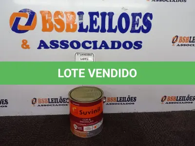 LOTE 179 - 01 LATA DE TINTA ESMALTE SINTÉTICO PARA MADEIRA E METAL 3,6L NA COR BRILHANTE LARANJA MARCA SUVINIL (NOVO). (NO ESTADO) ATENÇÃO! FAZER A VISITAÇÃO ANTES DE ARREMATAR, NÃO SABEMOS SE FUNCIONA. LEILÃO NÃO TEM GARANTIA E NEM DEVOLUÇÃO, SUJEITO A POSSÍVEIS AVARIAS VISÍVEIS/OCULTAS E/OU AUSÊNCIA DE COMPONENTES.