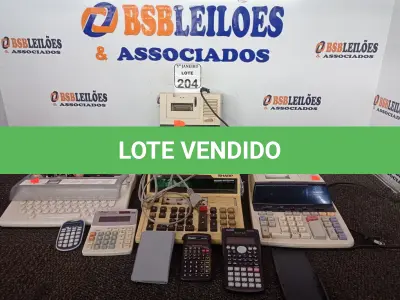LOTE 204 - 08 CALCULADORAS MARCAS E MODELOS DIVERSOS. (NO ESTADO) ATENÇÃO! FAZER A VISITAÇÃO ANTES DE ARREMATAR, NÃO SABEMOS SE FUNCIONA. LEILÃO NÃO TEM GARANTIA E NEM DEVOLUÇÃO, SUJEITO A POSSÍVEIS AVARIAS VISÍVEIS/OCULTAS E/OU AUSÊNCIA DE COMPONENTES.