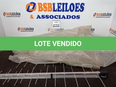 LOTE 222 - 04 ANTENAS. (NOVAS) (NO ESTADO) ATENÇÃO! FAZER A VISITAÇÃO ANTES DE ARREMATAR, NÃO SABEMOS SE FUNCIONA. LEILÃO NÃO TEM GARANTIA E NEM DEVOLUÇÃO, SUJEITO A POSSÍVEIS AVARIAS VISÍVEIS/OCULTAS E/OU AUSÊNCIA DE COMPONENTES.