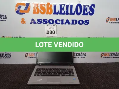 LOTE 088 - 01 NOTEBOOK C/AVARIAS MARCA SAMSUNG S/FONTE. (NO ESTADO) ATENÇÃO! FAZER A VISITAÇÃO ANTES DE ARREMATAR, NÃO SABEMOS SE FUNCIONA. LEILÃO NÃO TEM GARANTIA E NEM DEVOLUÇÃO, SUJEITO A POSSÍVEIS AVARIAS VISÍVEIS/OCULTAS E/OU AUSÊNCIA DE COMPONENTES.