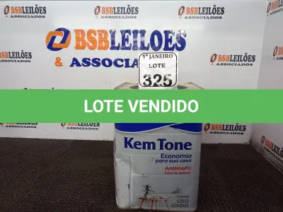 LOTE 325 - 01 LATA DE TINTA ACRÍLICA NA COR VERMELHO 18L MARCA SHERWIN WILLIANS. (NO ESTADO) ATENÇÃO! FAZER A VISITAÇÃO ANTES DE ARREMATAR, NÃO SABEMOS SE FUNCIONA. LEILÃO NÃO TEM GARANTIA E NEM DEVOLUÇÃO, SUJEITO A POSSÍVEIS AVARIAS VISÍVEIS/OCULTAS E/OU AUSÊNCIA DE COMPONENTES.