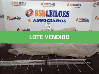 LOTE 222 - 04 ANTENAS. (NOVAS) (NO ESTADO) ATENÇÃO! FAZER A VISITAÇÃO ANTES DE ARREMATAR, NÃO SABEMOS SE FUNCIONA. LEILÃO NÃO TEM GARANTIA E NEM DEVOLUÇÃO, SUJEITO A POSSÍVEIS AVARIAS VISÍVEIS/OCULTAS E/OU AUSÊNCIA DE COMPONENTES.