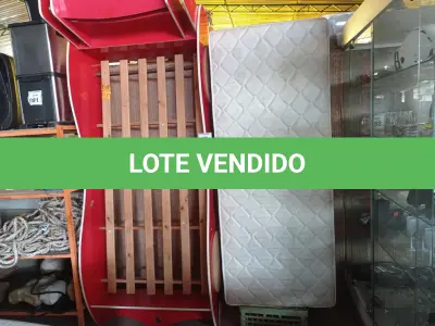 LOTE 090 - 01CAMA INFANTIL/CARRO SEM COLCHÃO. (NO ESTADO) ATENÇÃO! FAZER A VISITAÇÃO ANTES DE ARREMATAR, NÃO SABEMOS SE FUNCIONA. LEILÃO NÃO TEM GARANTIA E NEM DEVOLUÇÃO, SUJEITO A POSSÍVEIS AVARIAS VISÍVEIS/OCULTAS E/OU AUSÊNCIA DE COMPONENTES.