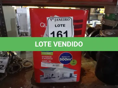 LOTE 161 - 01 LATA DE TINTA ACRÍLICA INTERIOR E EXTERIOR NA COR PÉROLA MARCA QUALITEX. (NO ESTADO) ATENÇÃO! FAZER A VISITAÇÃO ANTES DE ARREMATAR, NÃO SABEMOS SE FUNCIONA. LEILÃO NÃO TEM GARANTIA E NEM DEVOLUÇÃO, SUJEITO A POSSÍVEIS AVARIAS VISÍVEIS/OCULTAS E/OU AUSÊNCIA DE COMPONENTES.